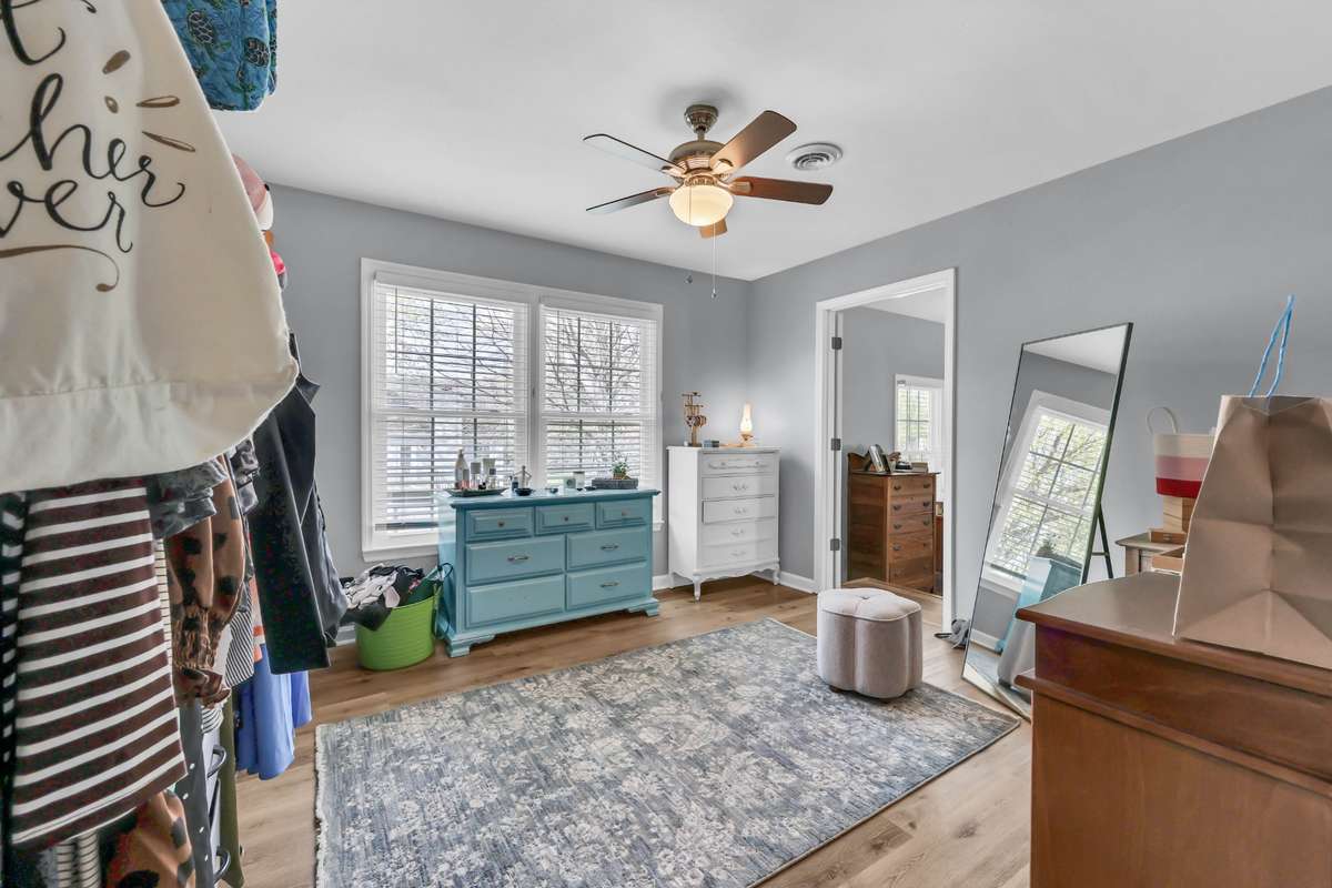 Bedroom 4 adjoining bonus room/bedroom 5 currently utilized as a dressing room.