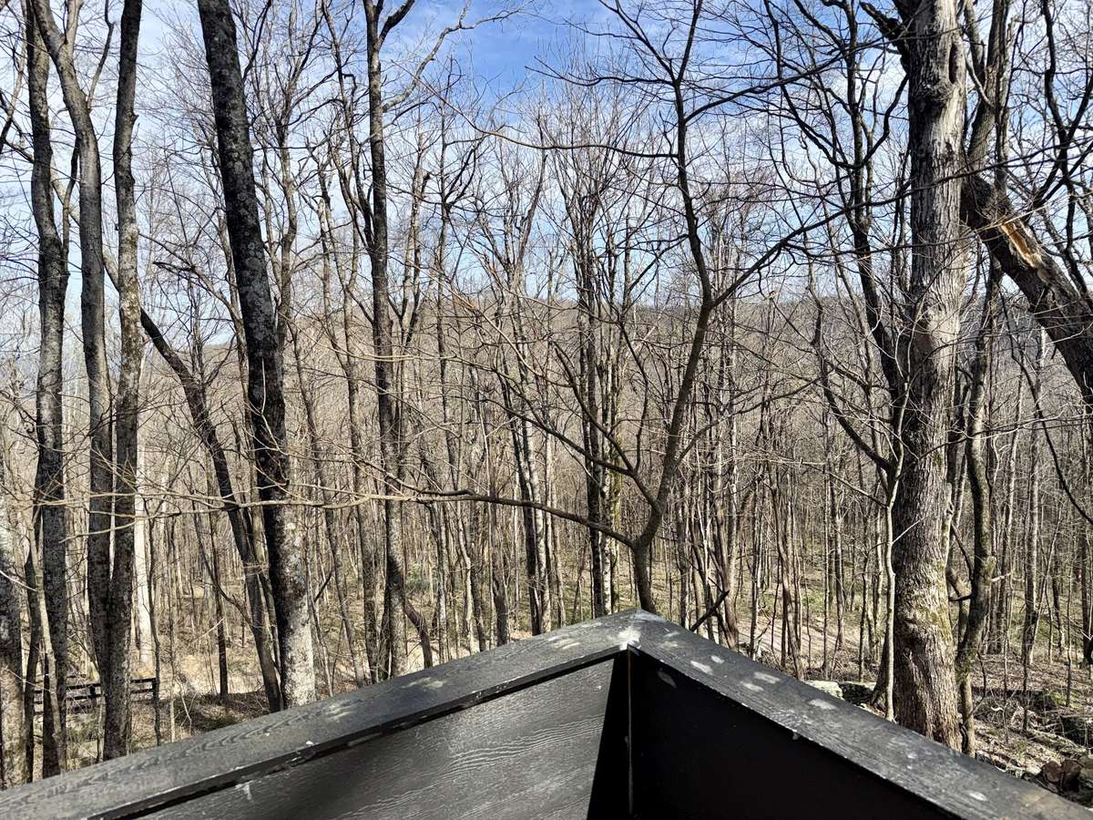 Beautiful mountain view from the front porch!