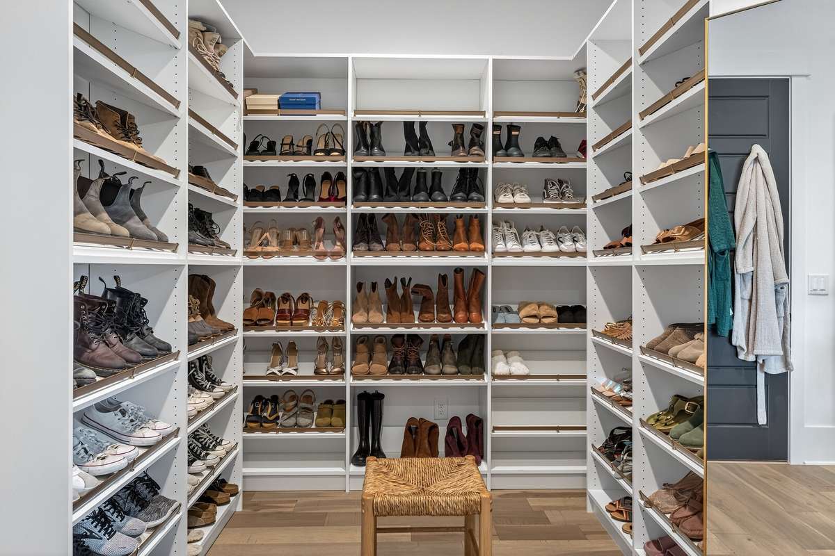 Primary Closet Shoe Racks