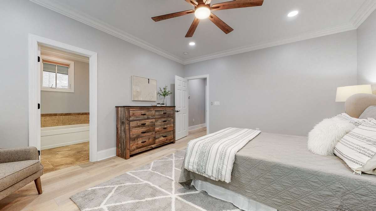 New lighting and ceiling fans throughout
