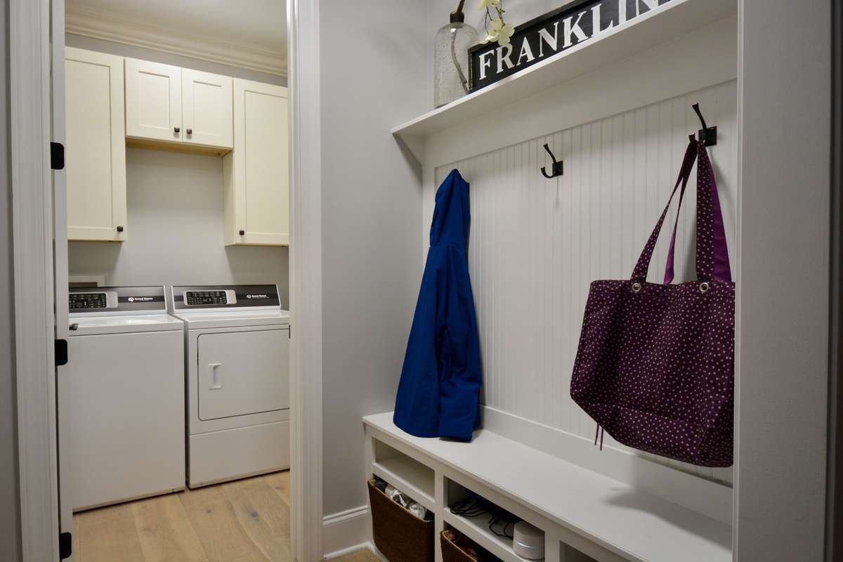 Drop Zone and laundry room just inside the back door