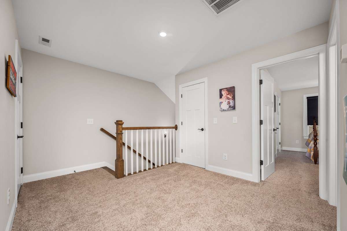 Upstairs you find even more living space.