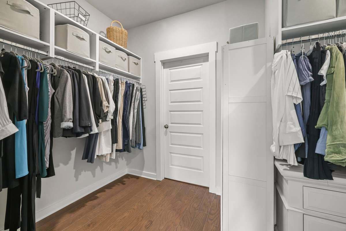 Plenty of hanging and storage room---and even more...