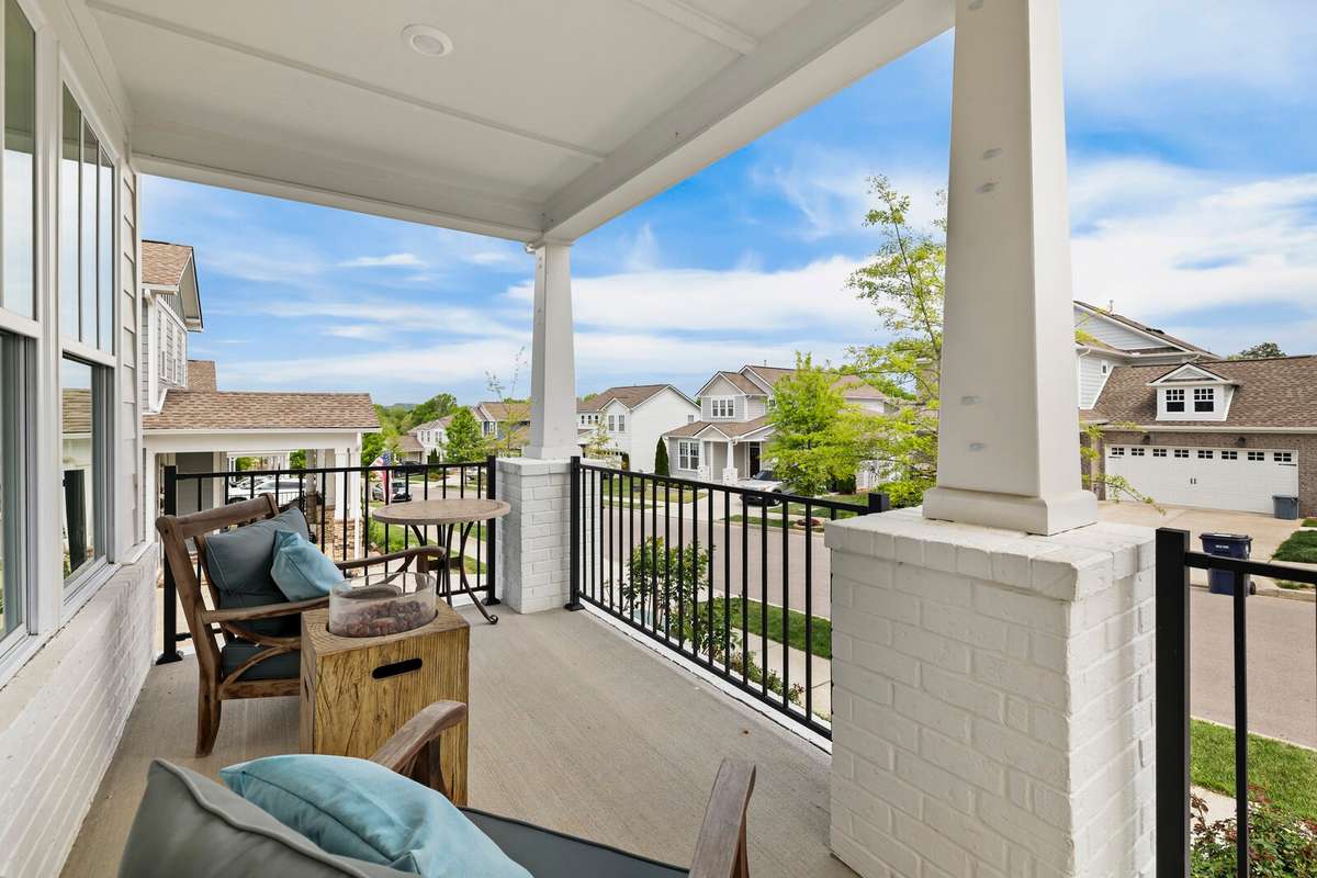 Enjoy a rocking chair front porch to pass the time away