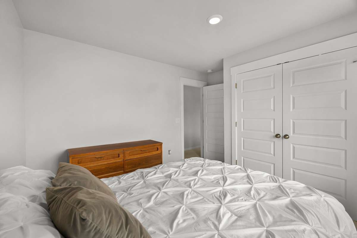 Double closet doors and recent paint