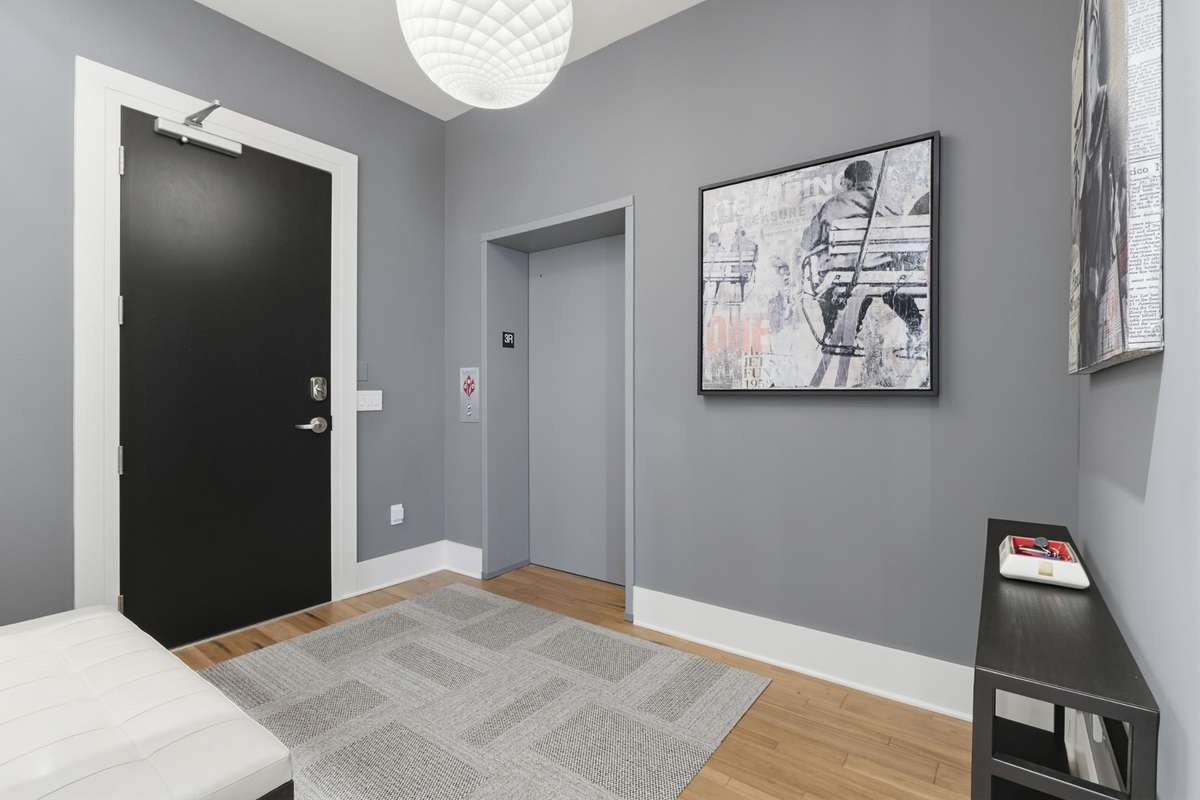 Private entry foyer with secure access and elevated finishes throughout.