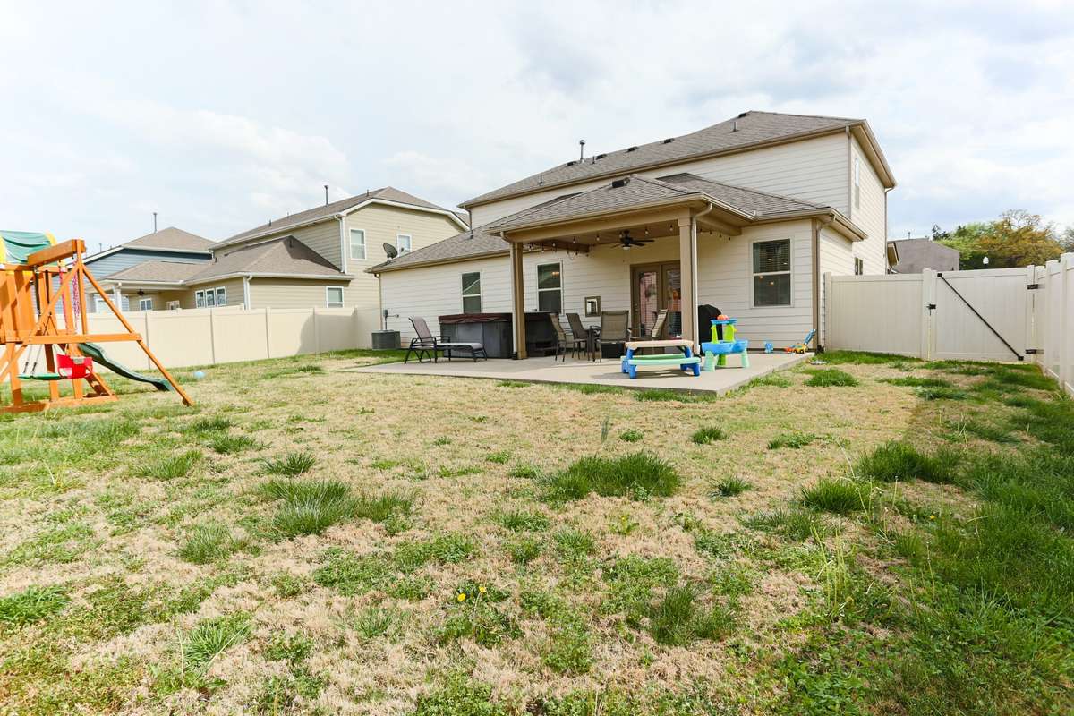 Large privacy fenced in yard!