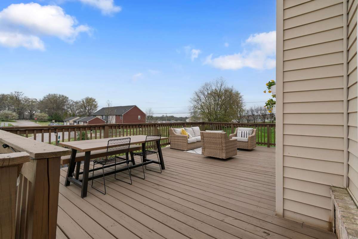 Expansive Deck for outdoor entertaining.
