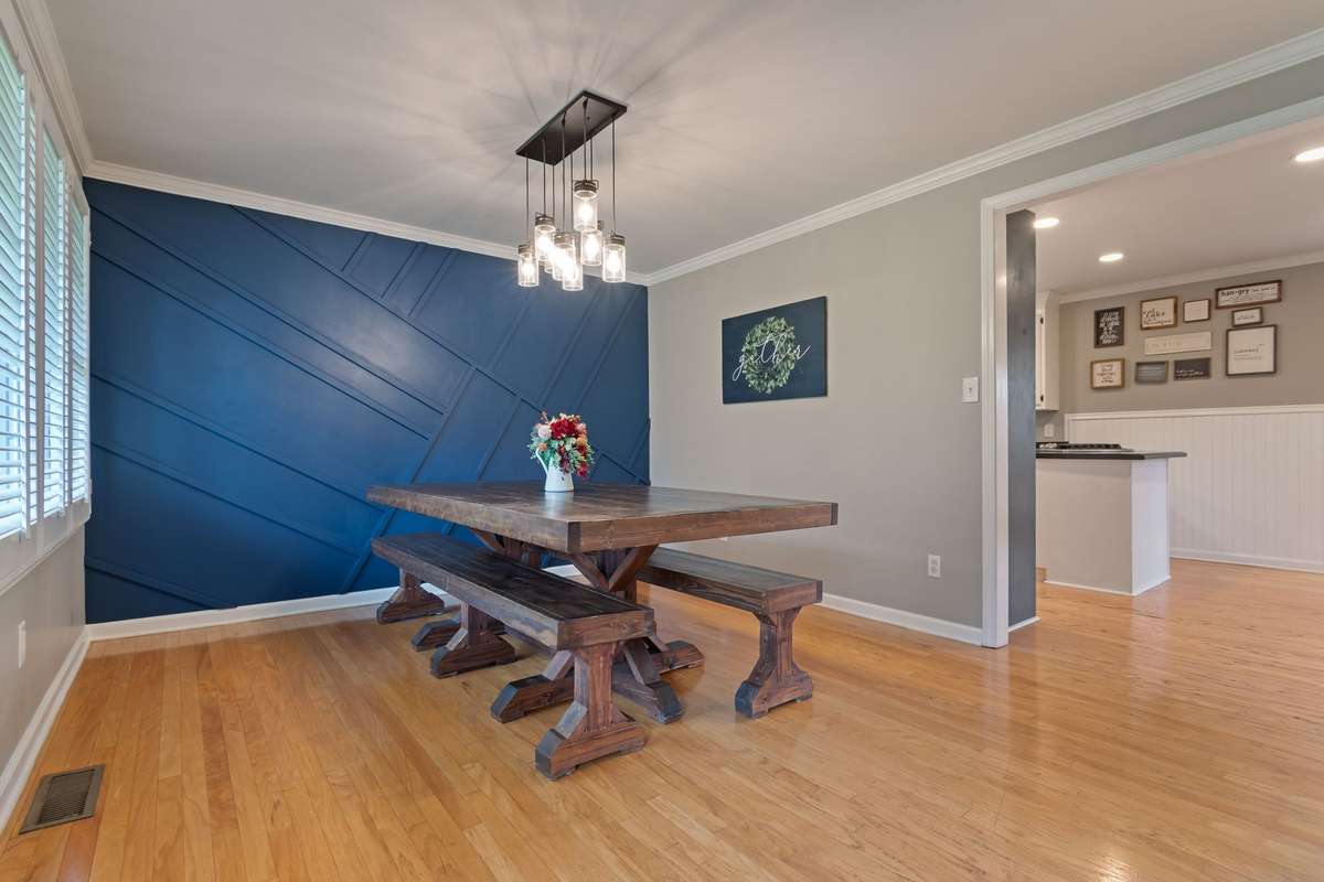 Accent Wall in dining room or formal living room.