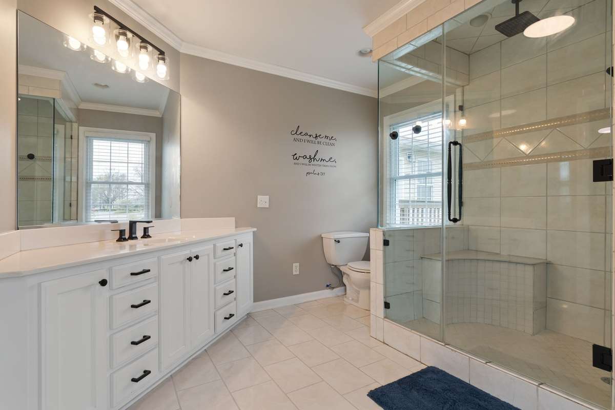 Walk-In Tiled Shower