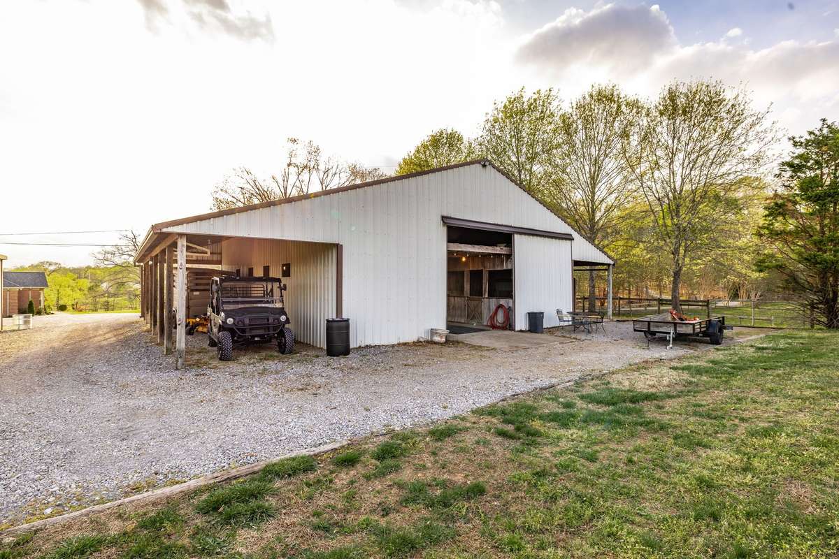 Backside of the barn.