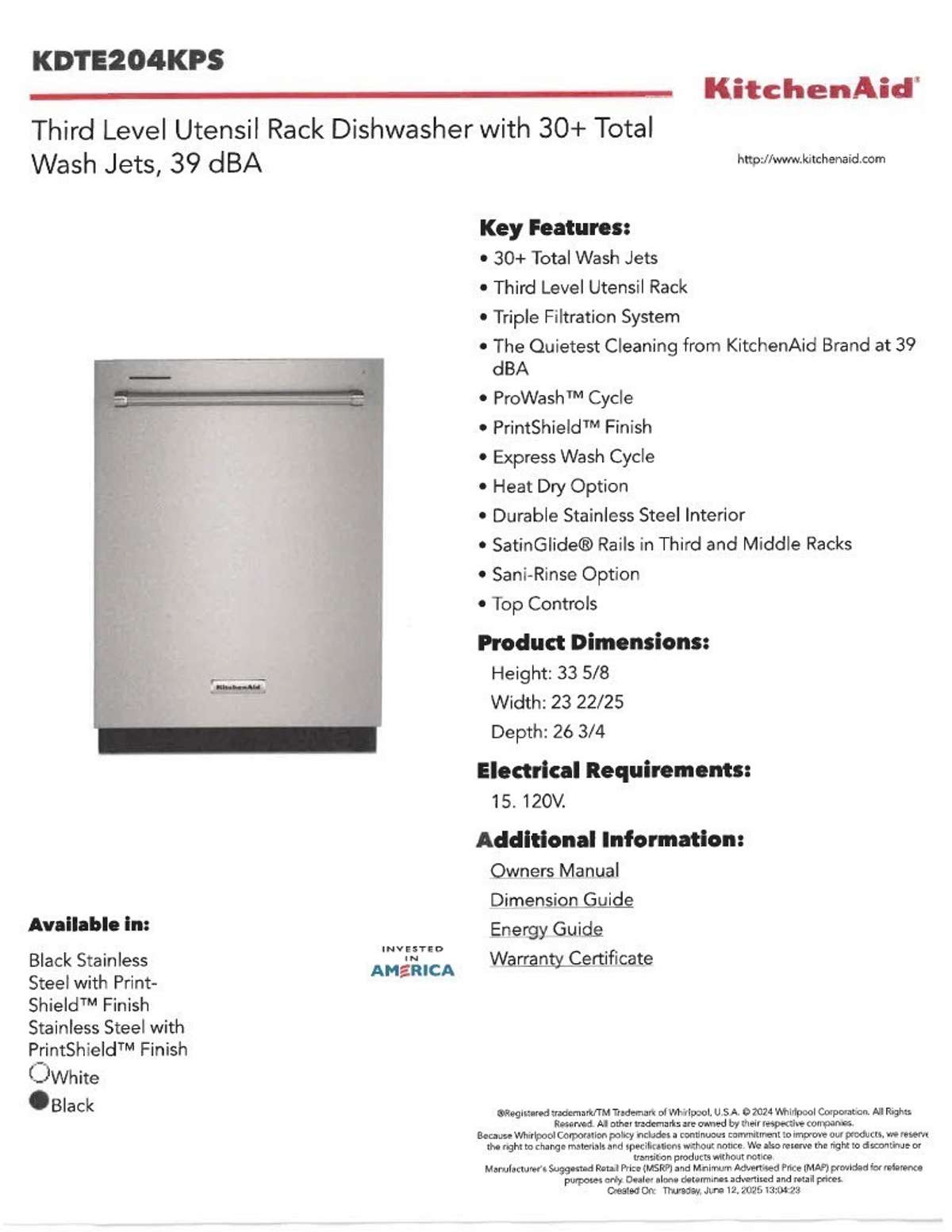 Upgraded Kitchen Aid Appliances Chosen for this home