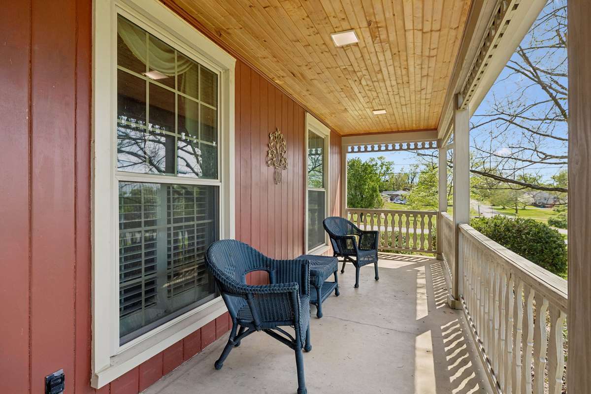 Spacious front porch.