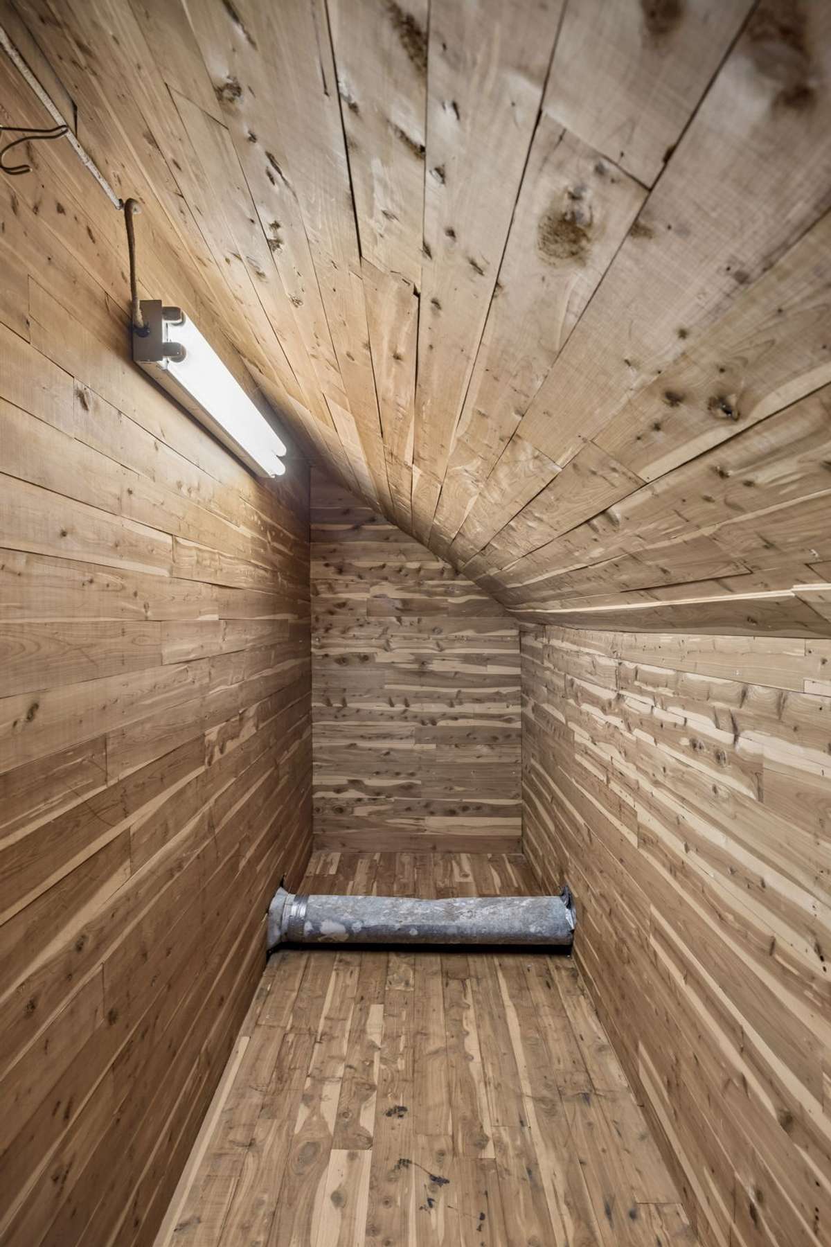 Cedar lined storage area in attic.