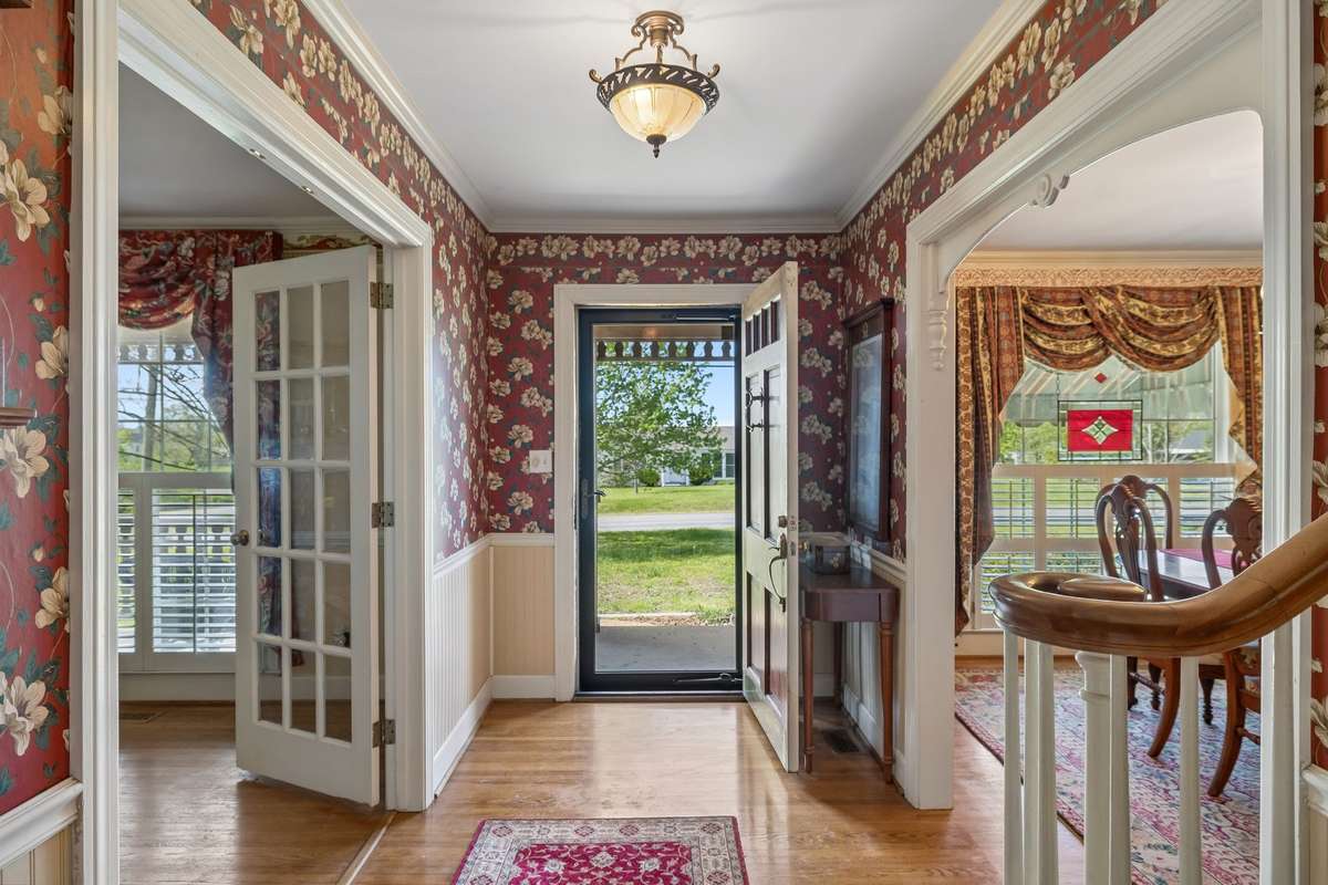 View from foyer to front door.