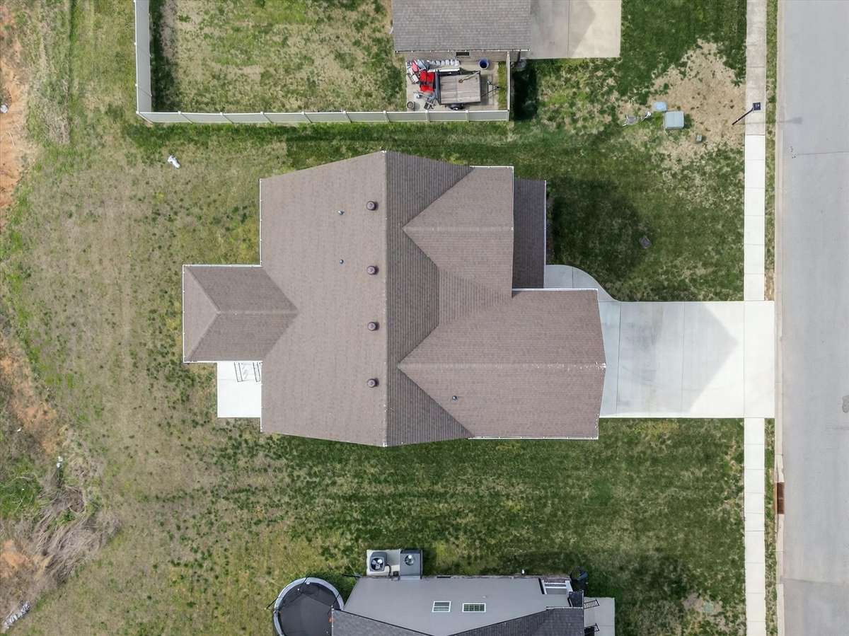 Top-down aerial showing property boundaries and lot layout.