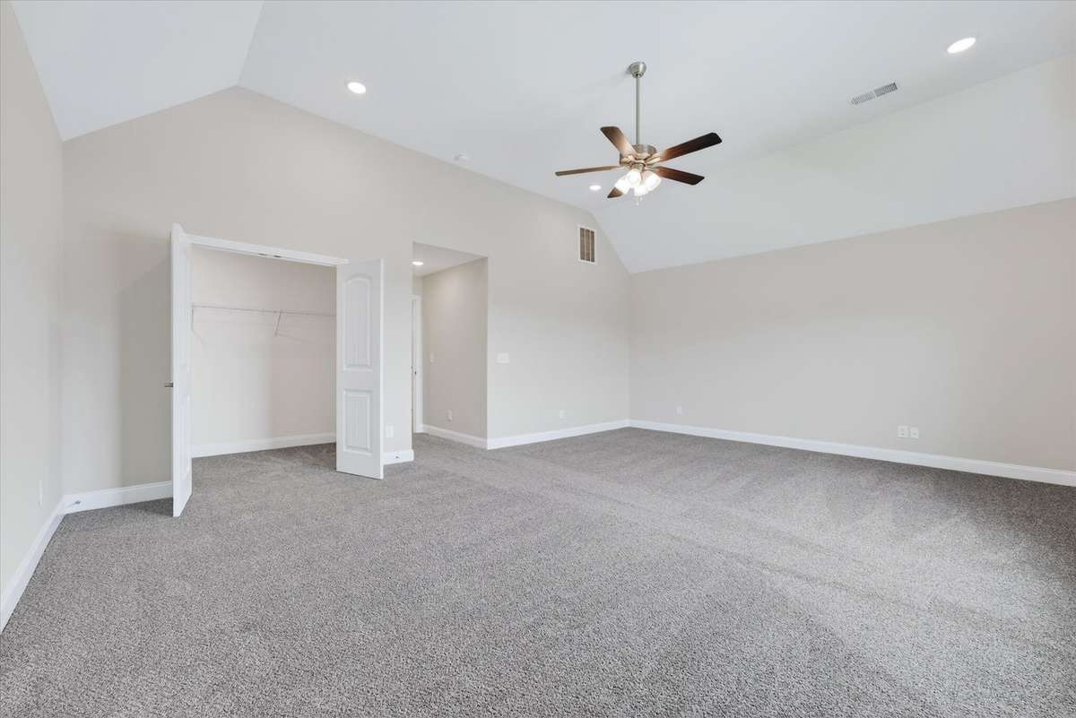 Large bonus room offering flexible space for media, playroom, or additional living