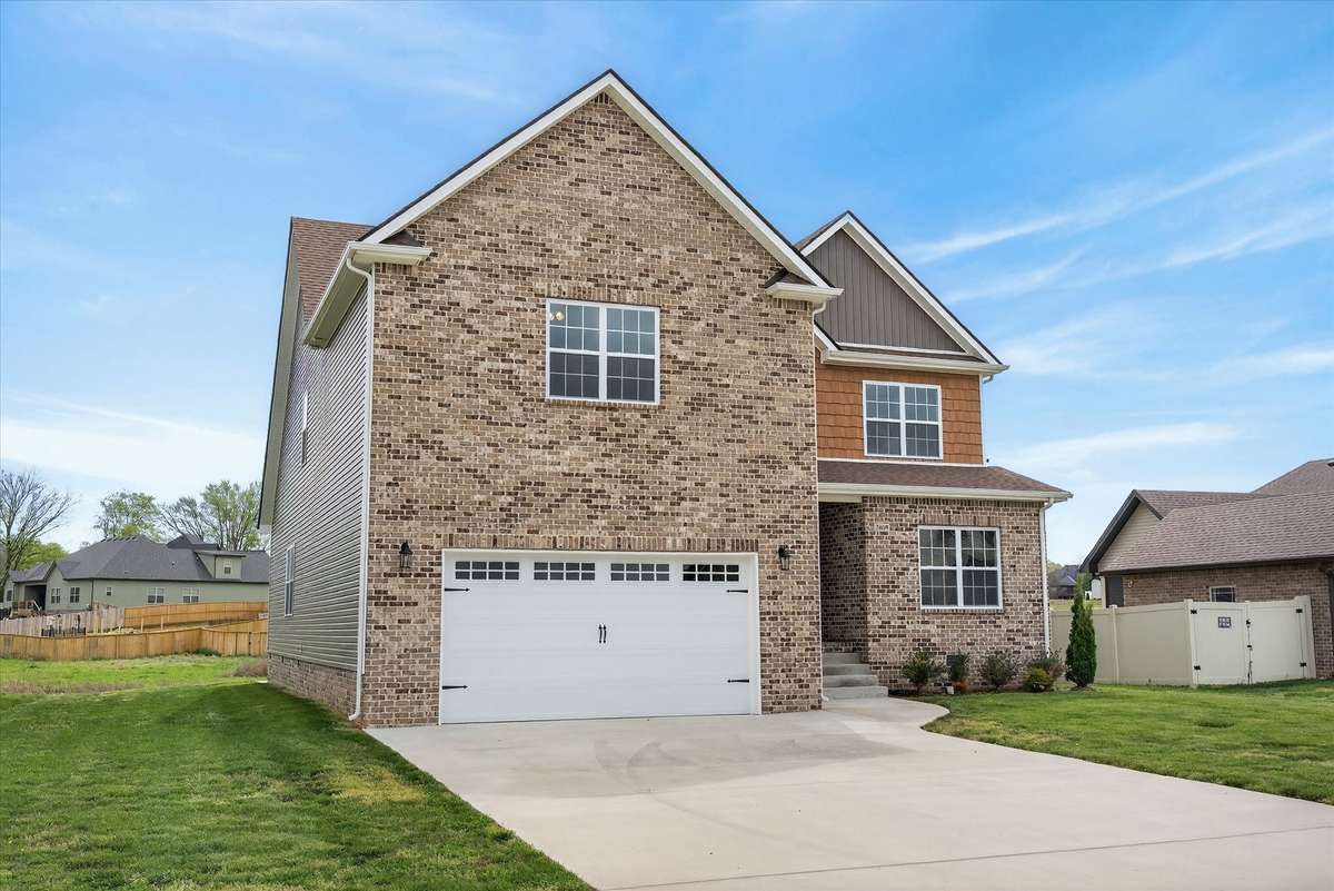 Beautiful brick exterior with attached two-car garage