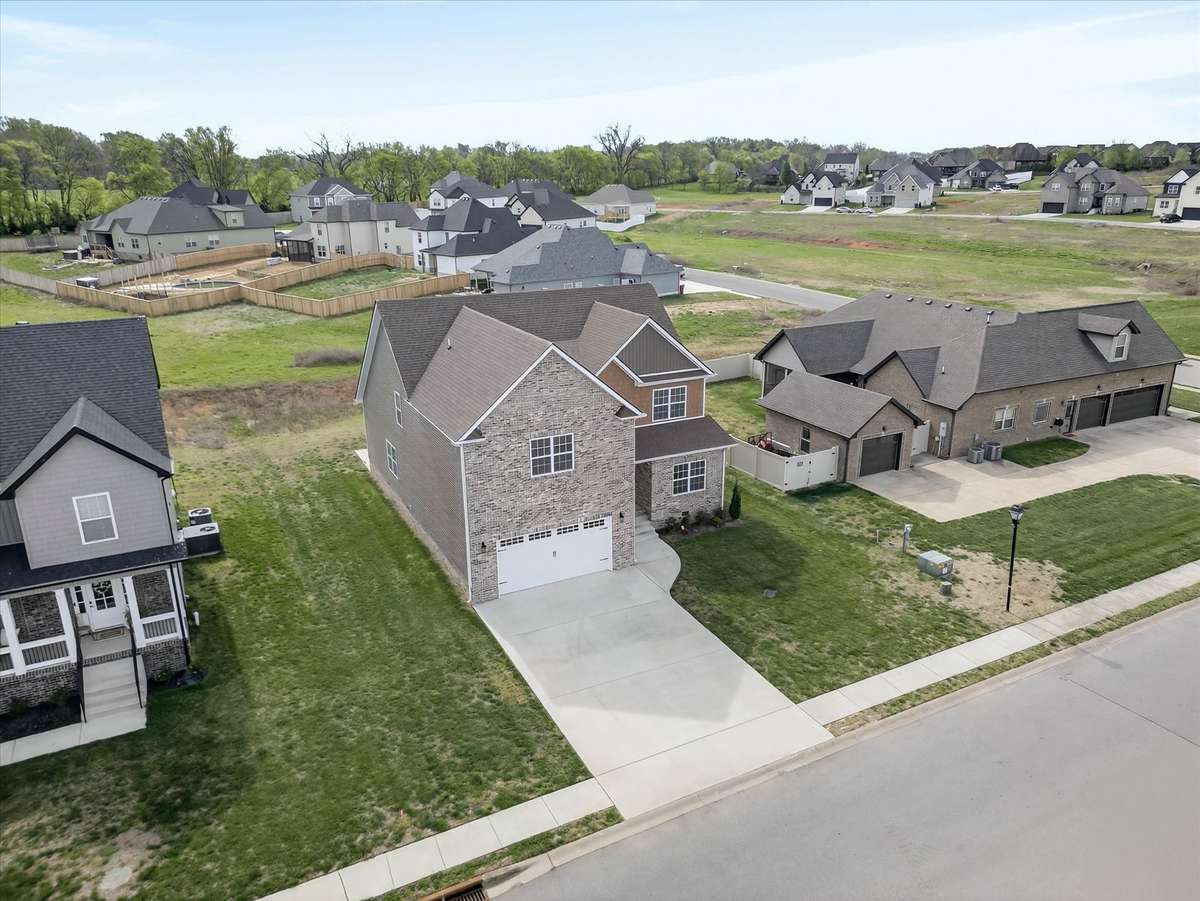 Aerial view showing home’s position within the neighborhood
