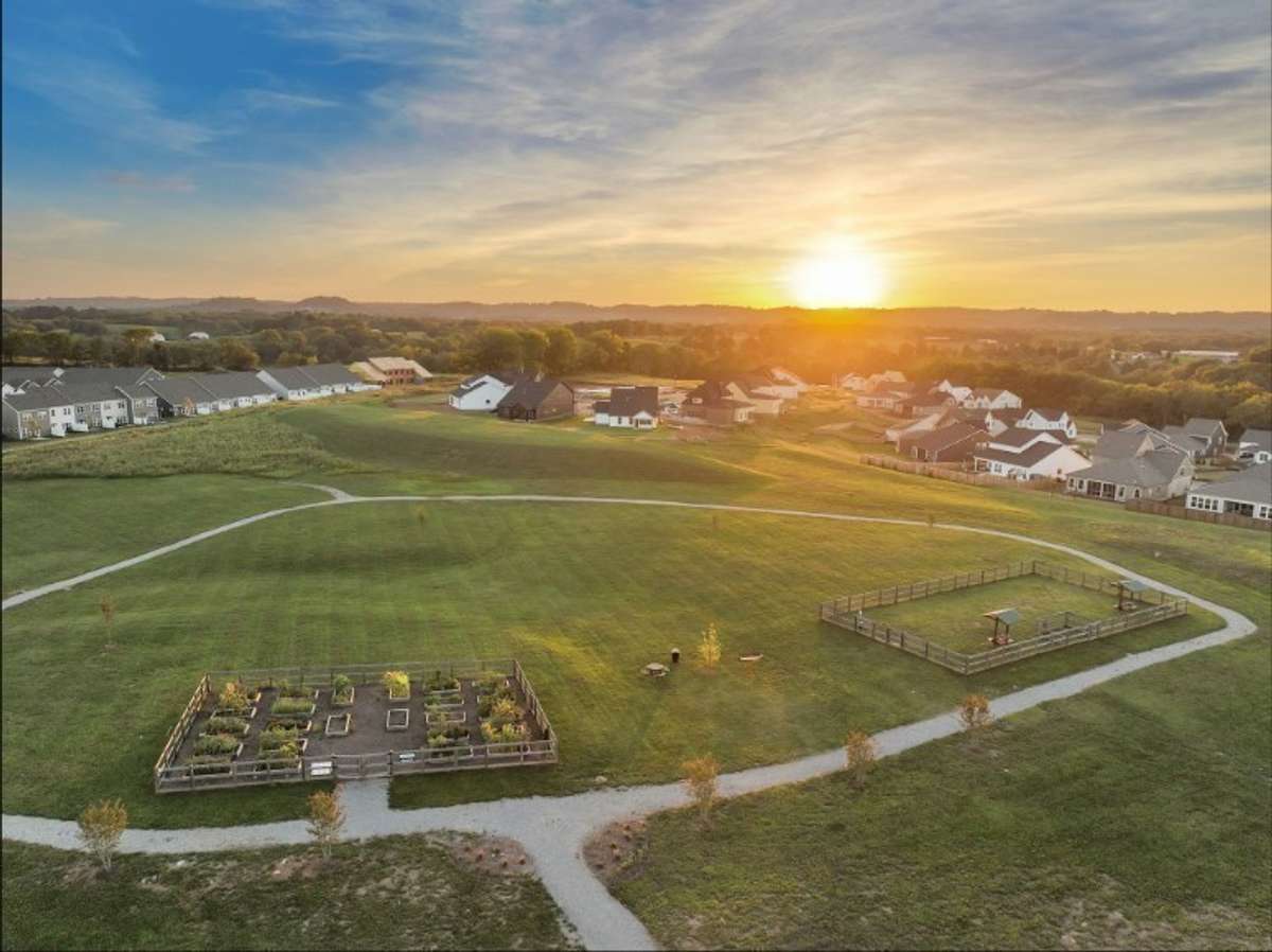 Community garden, dog park, and more green space