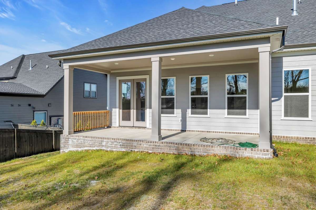 large covered porch