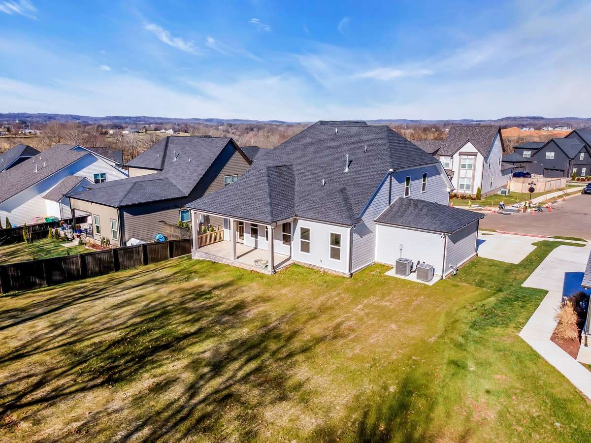 Large flat backyard