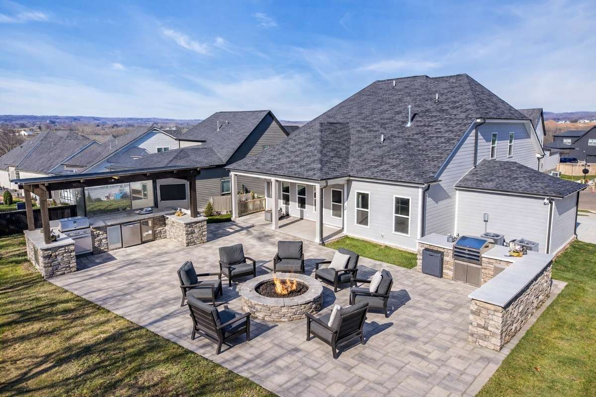 Virtually staged backyard inspiration