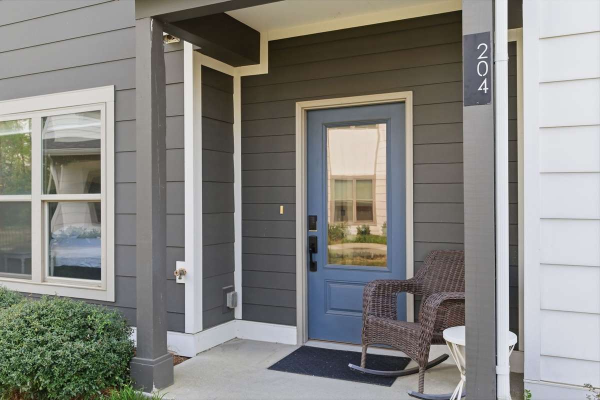 Covered porch.