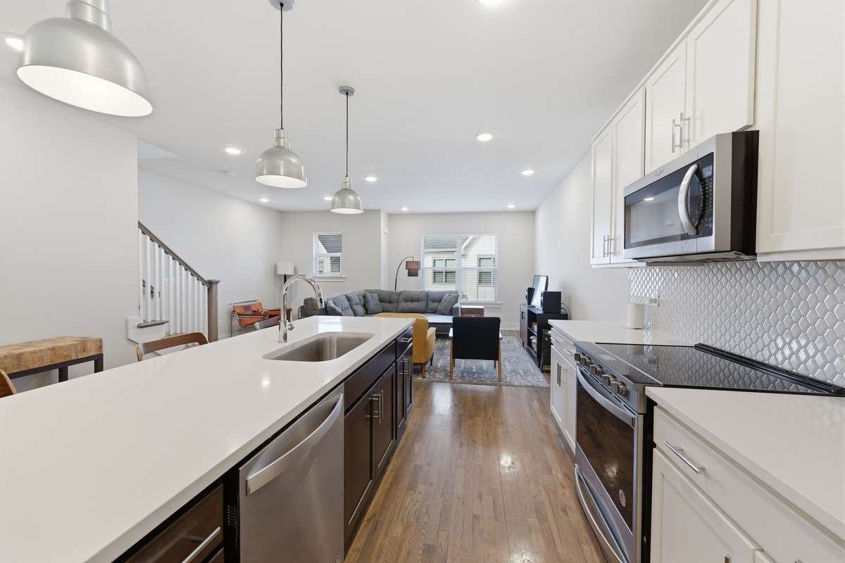 Quartz countertops. Stainless appliances.