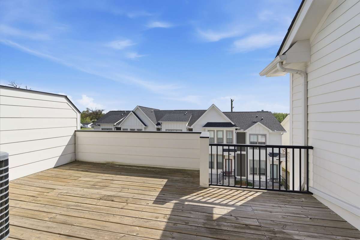 Deck on upper level.