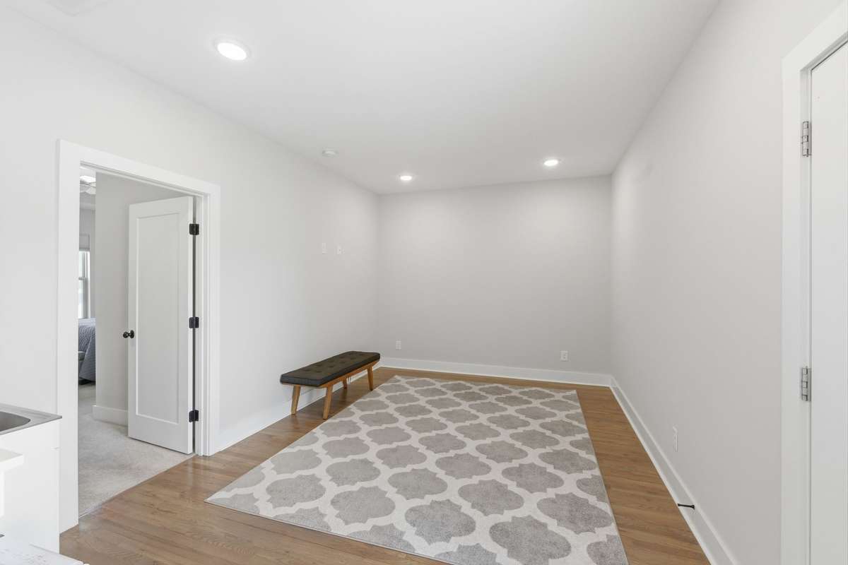 Bonus room on upper level ideal for media, office, or workout area.
