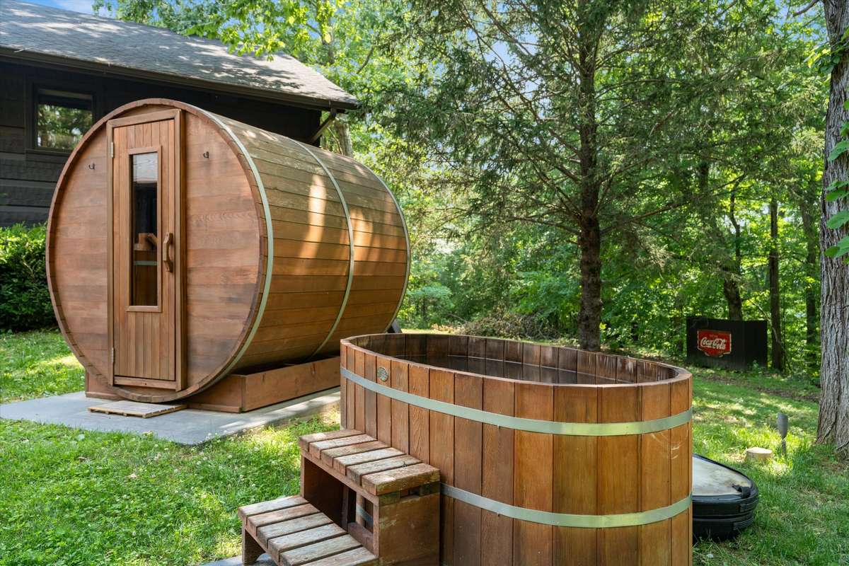 Cold plunge, sauna, and hot tub