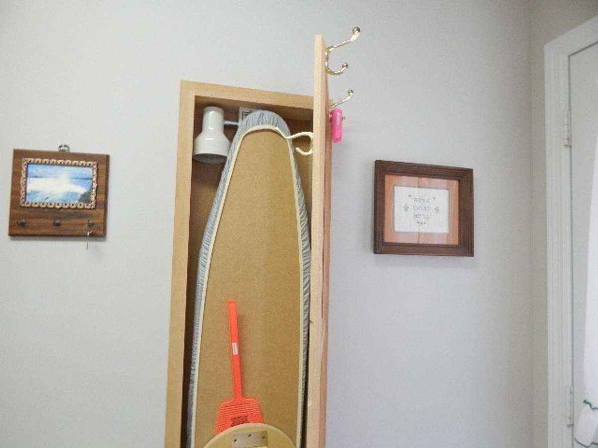 Built in ironing board