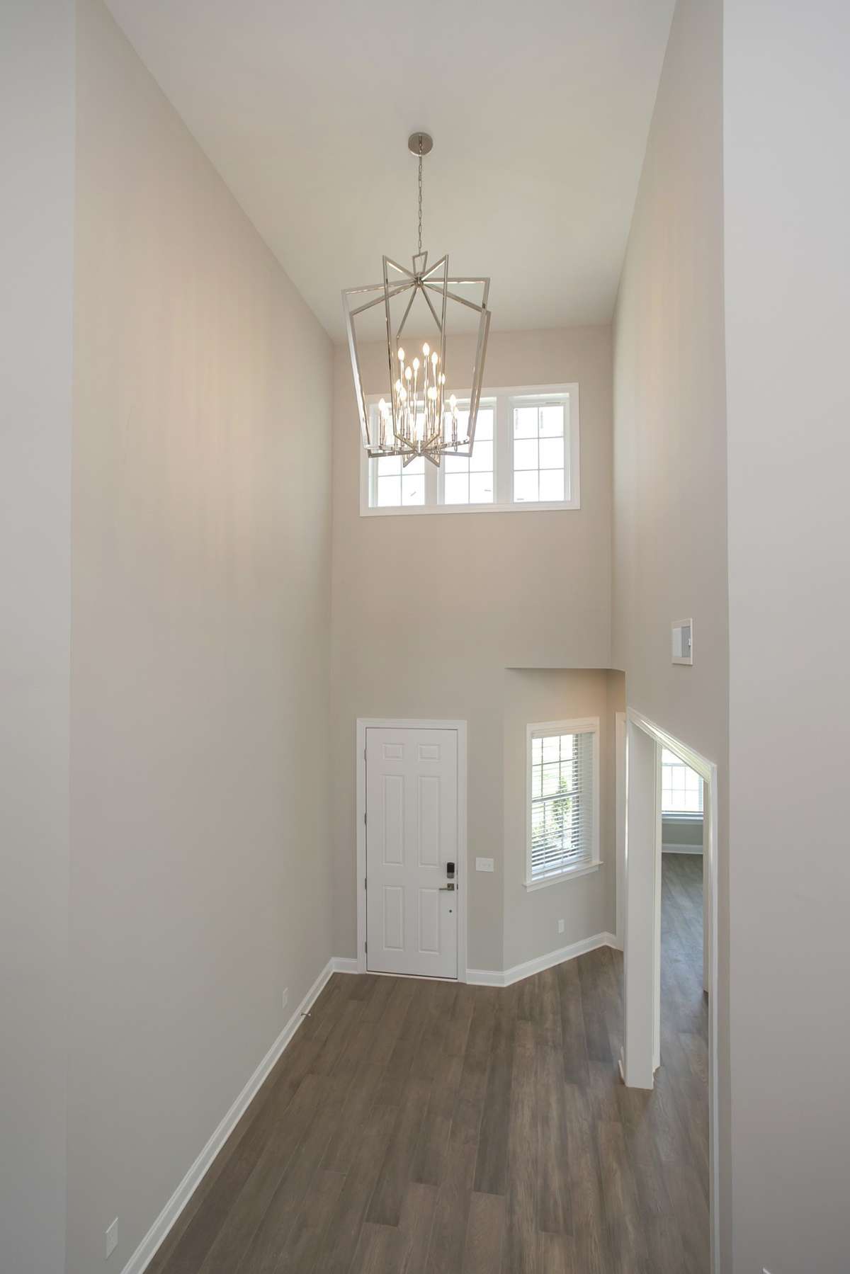 View of Foyer/Entryway from upstairs landing.