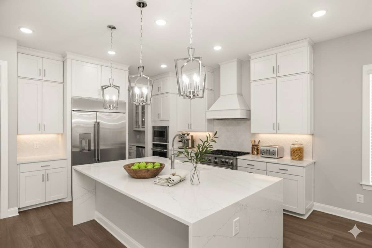 AI Staged photo of the kitchen