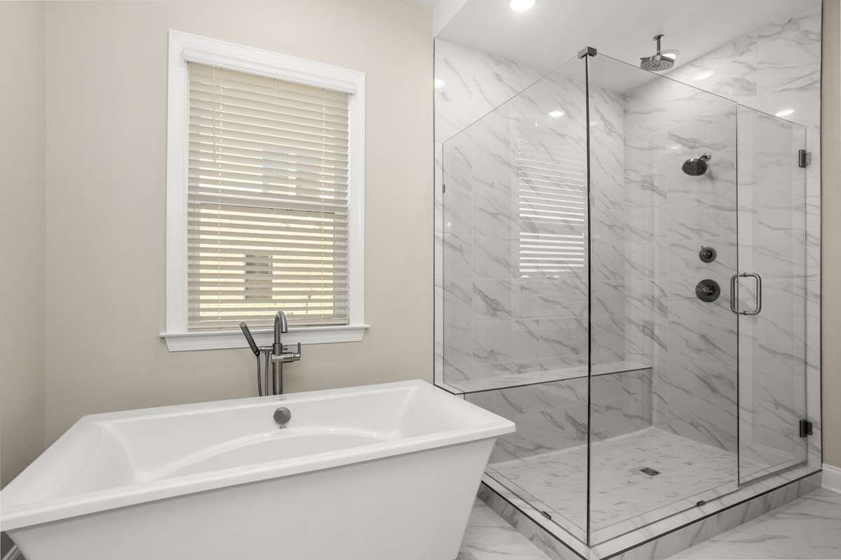 Master bath and shower