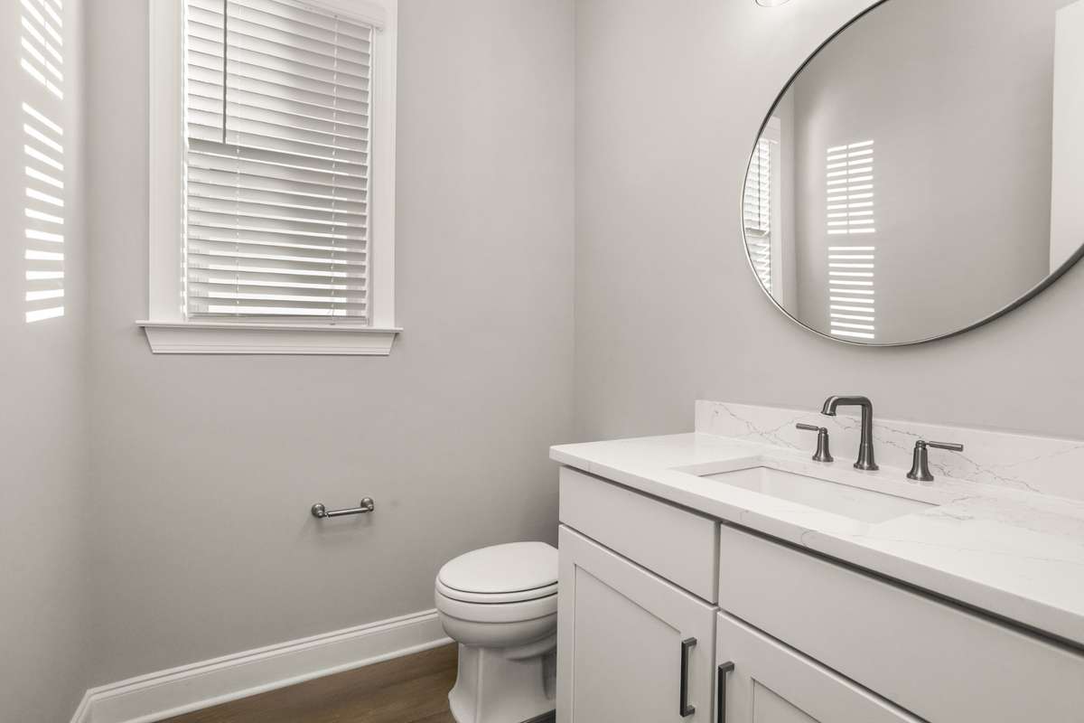 1/2 bath located on first floor