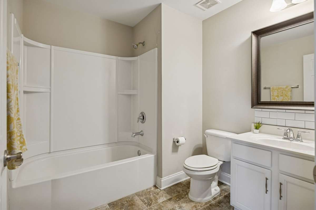 Private suite bath upstairs