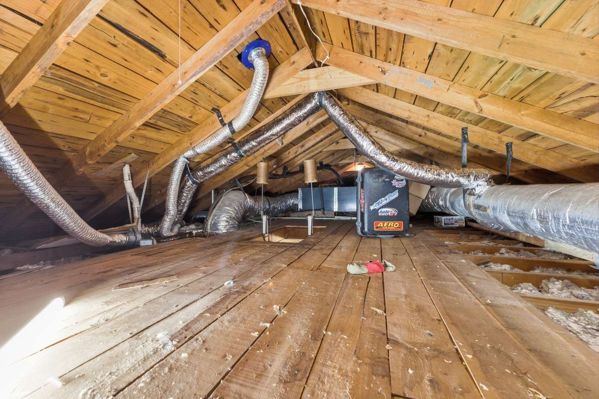 More storage in the floored attic!
