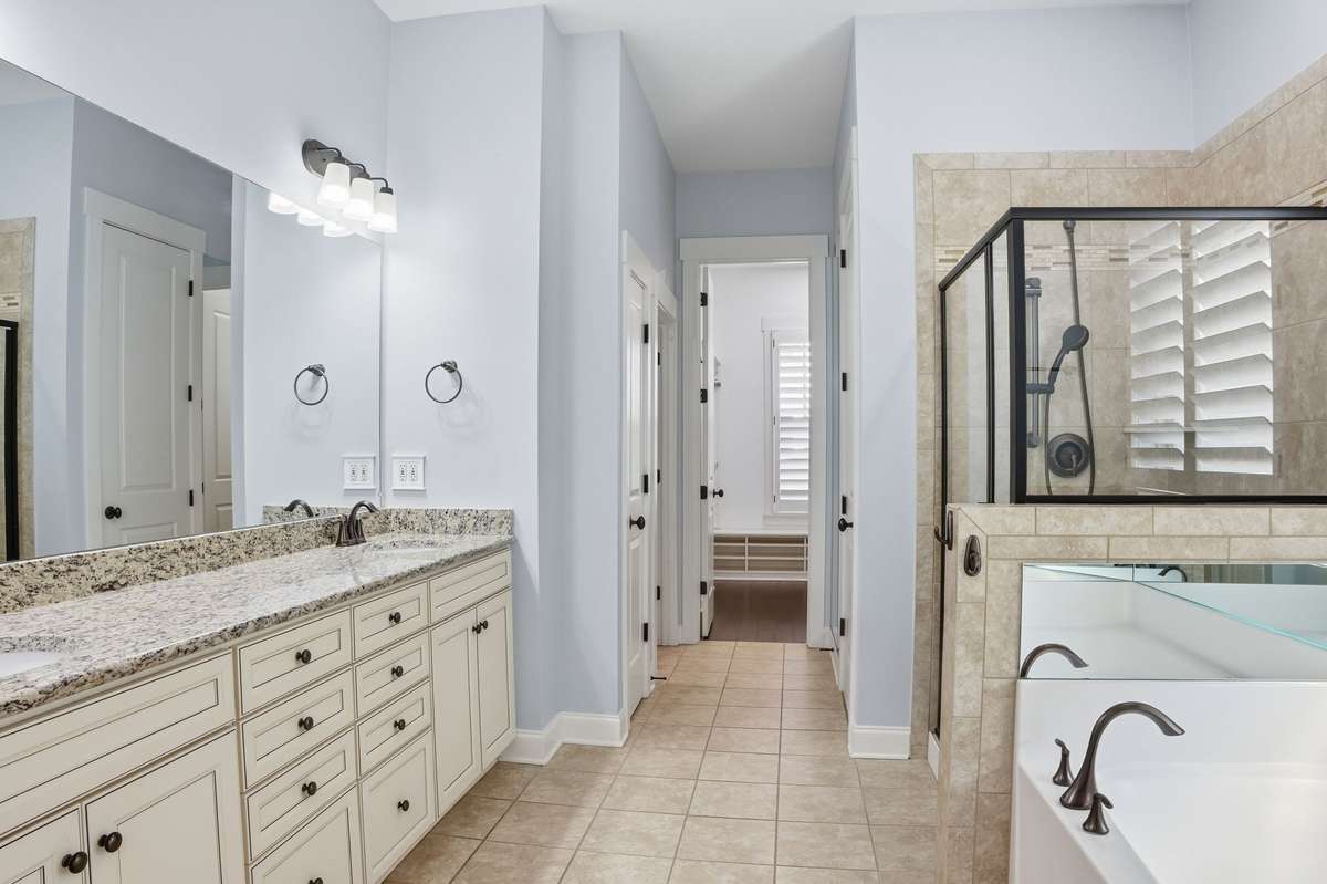 The main bathroom off of the main bedroom.