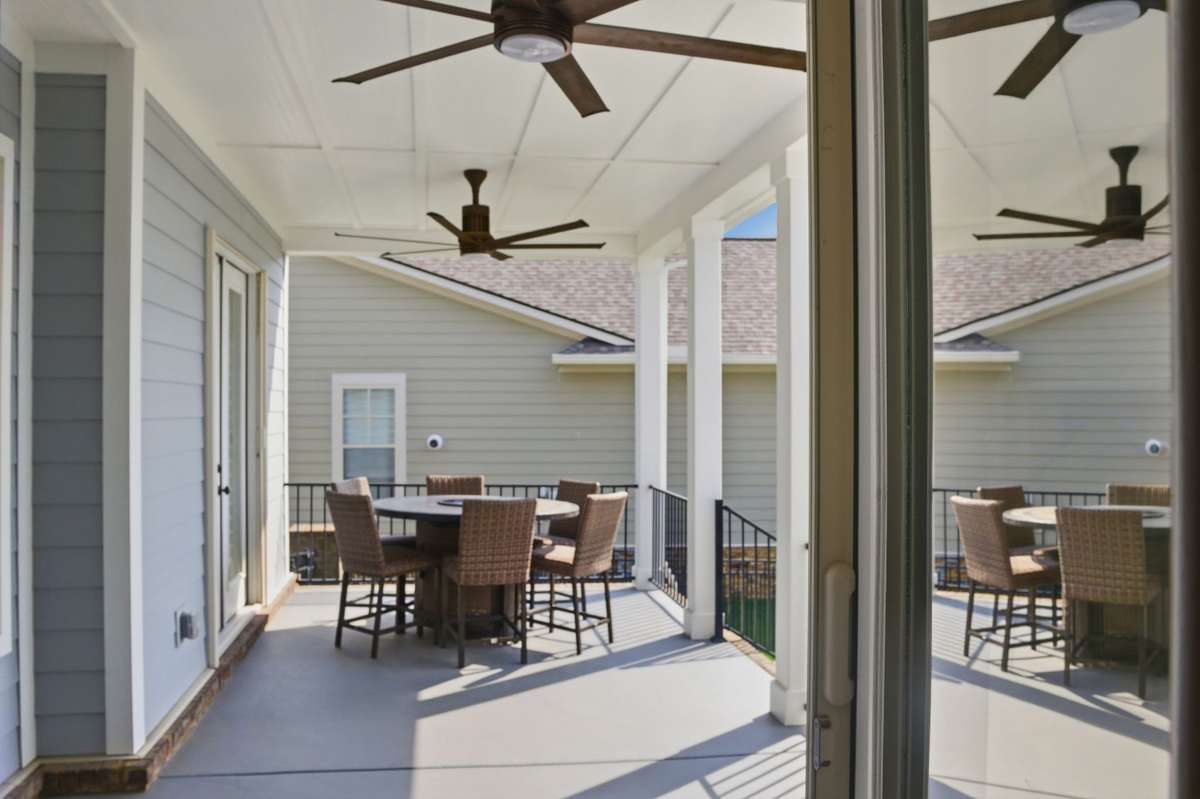 You will love the back porch with the peaceful look at the beautiful lake.