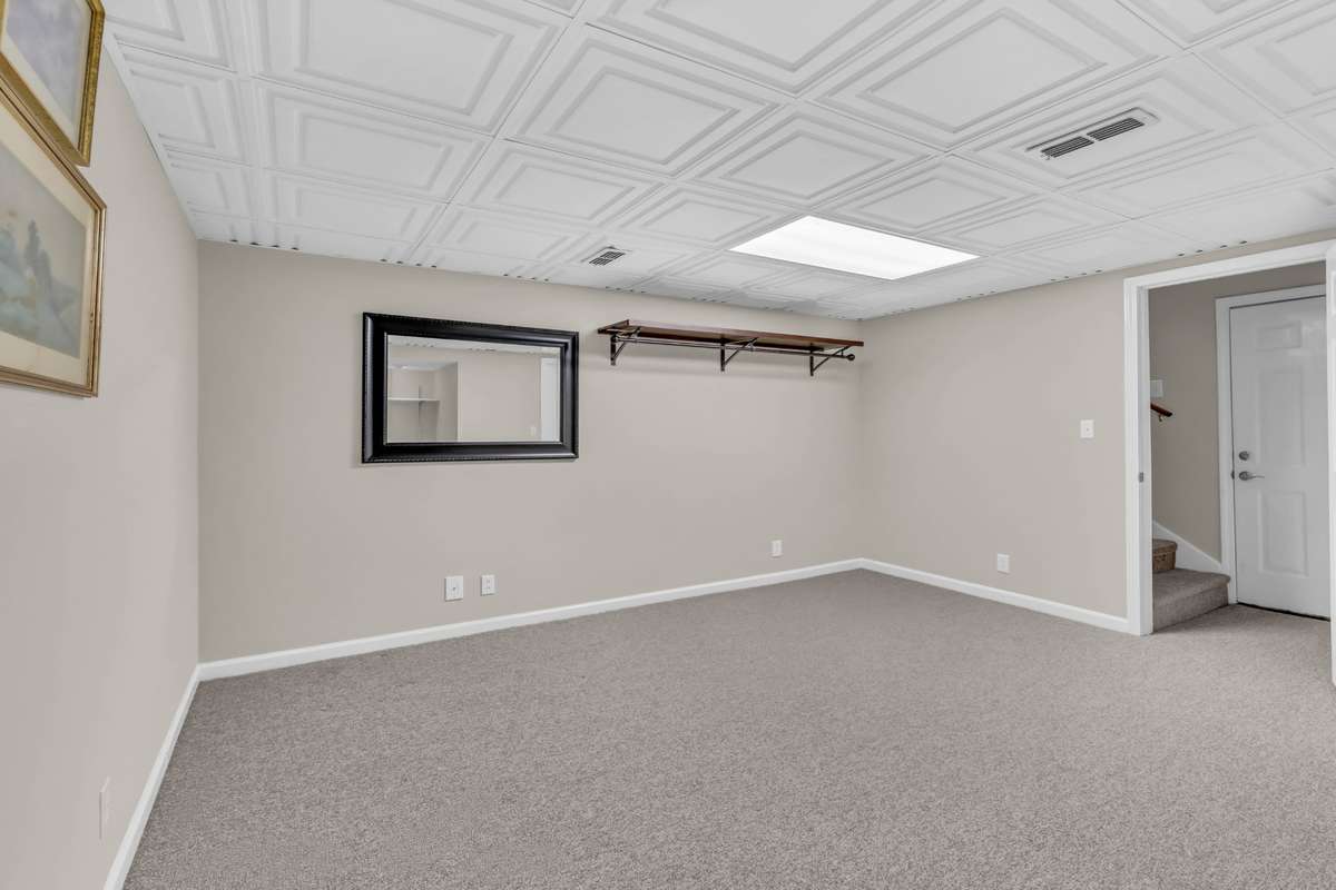 This extra space also features a walk in closet