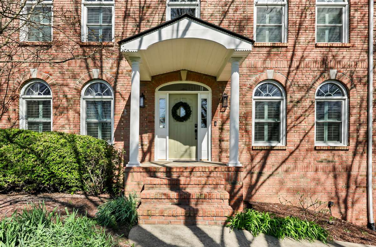 Beautiful front entry with architectural detail & curb appeal.