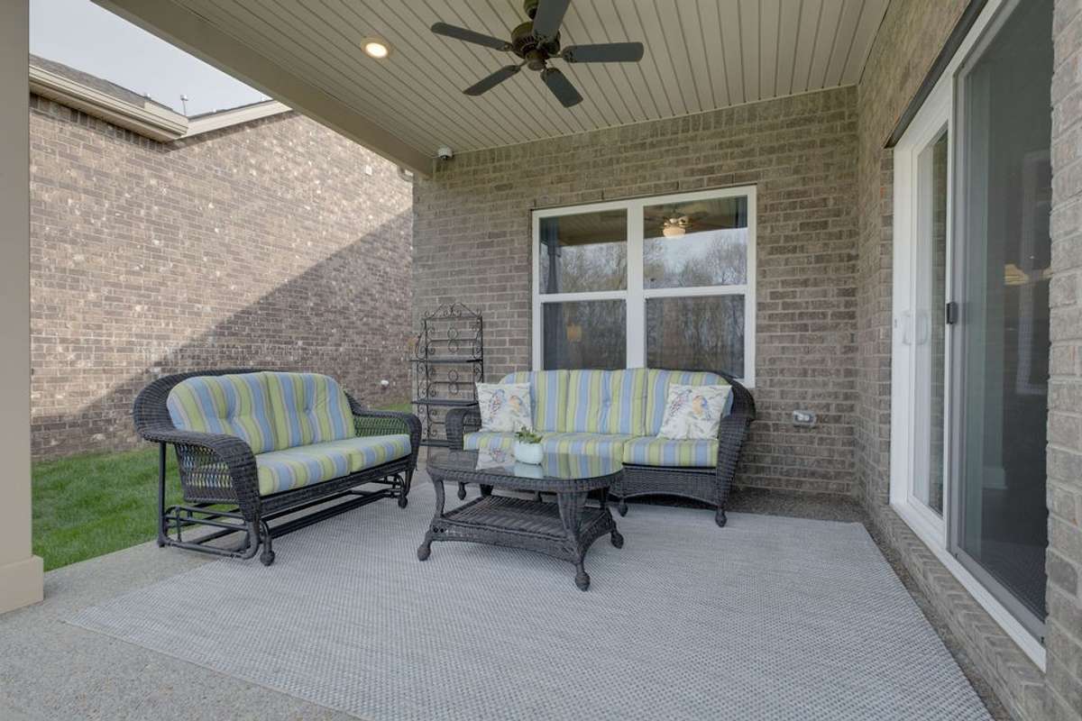 Back Covered Patio off Sunroom