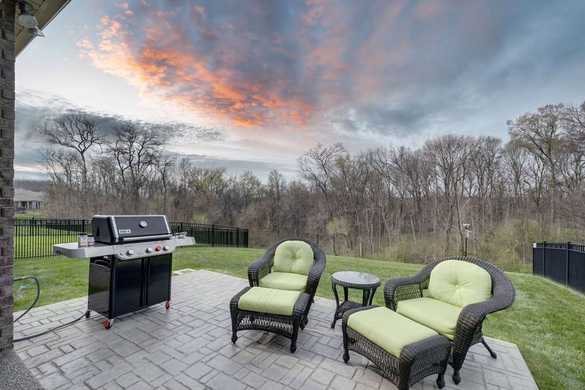 Beautiful sunsets off of the expansive back patio and yard!