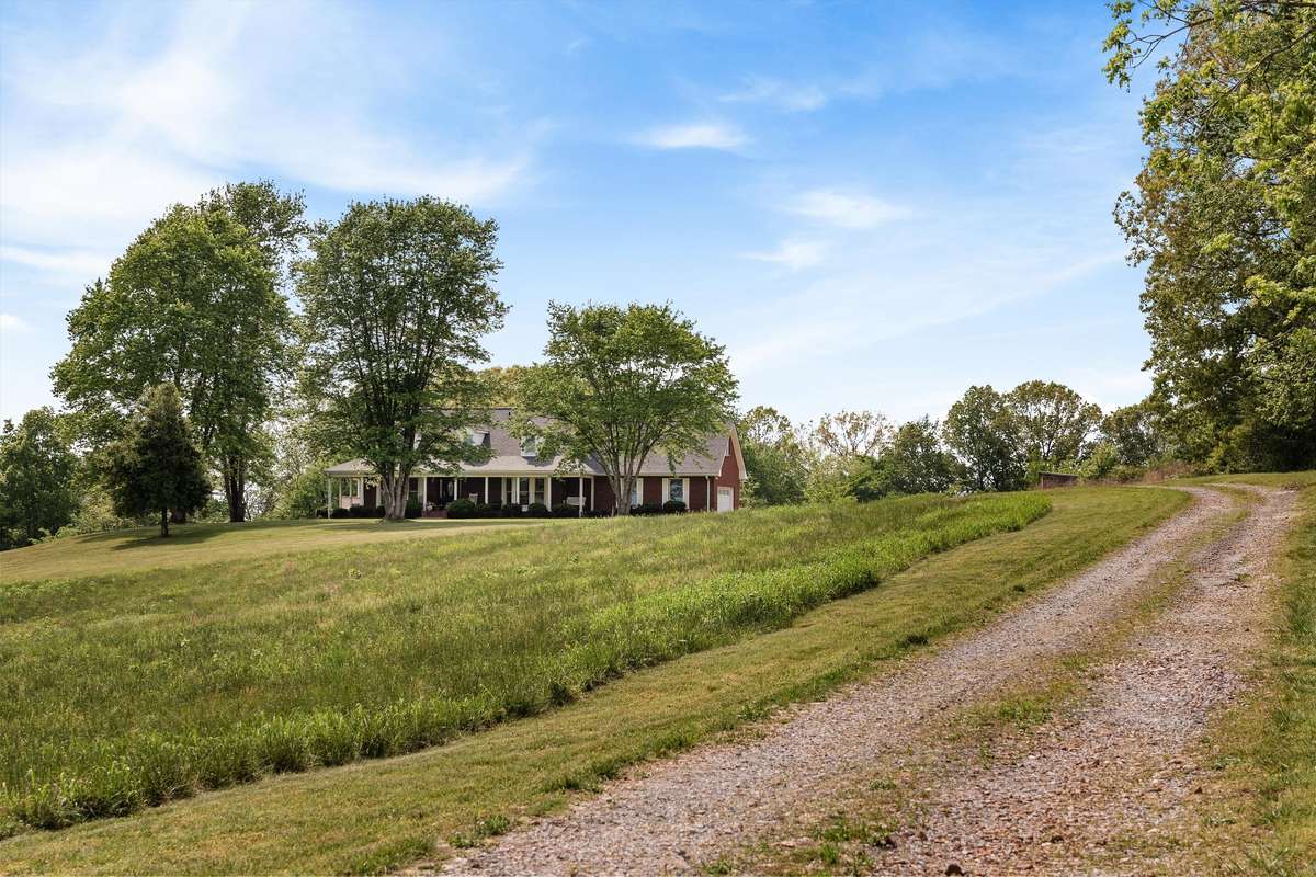A beautiful, scenic approach as you make your way down the long driveway