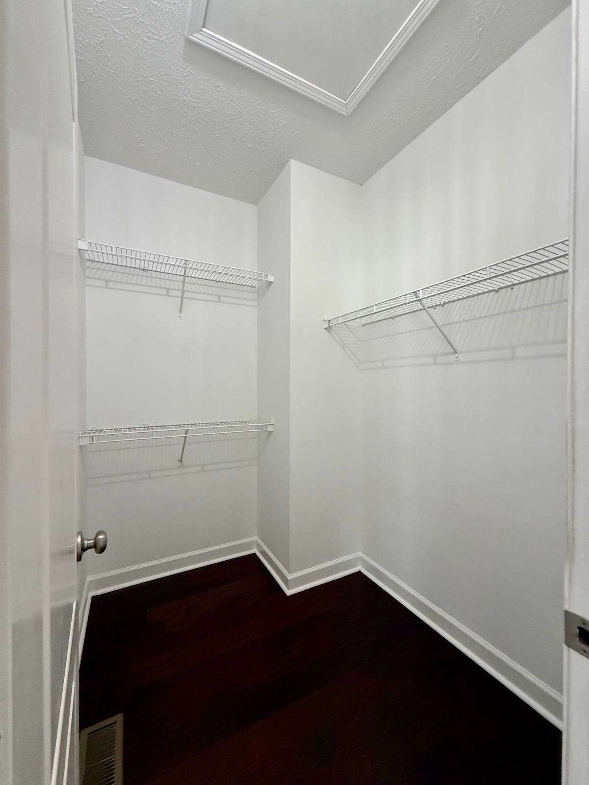 Master walk-in closet