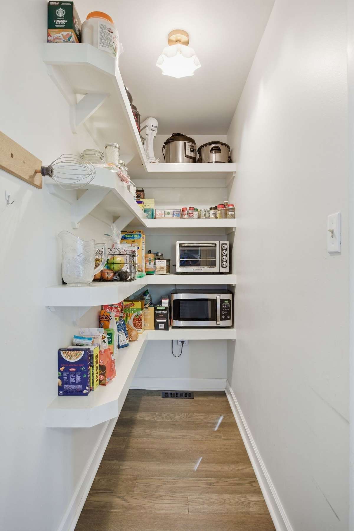 Walk-in pantry.
