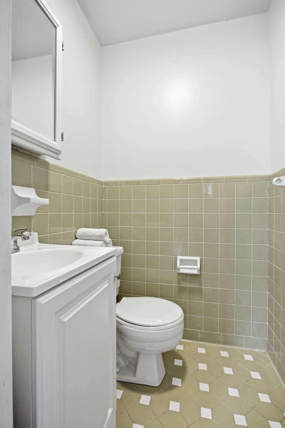Half bath off of primary bedroom.