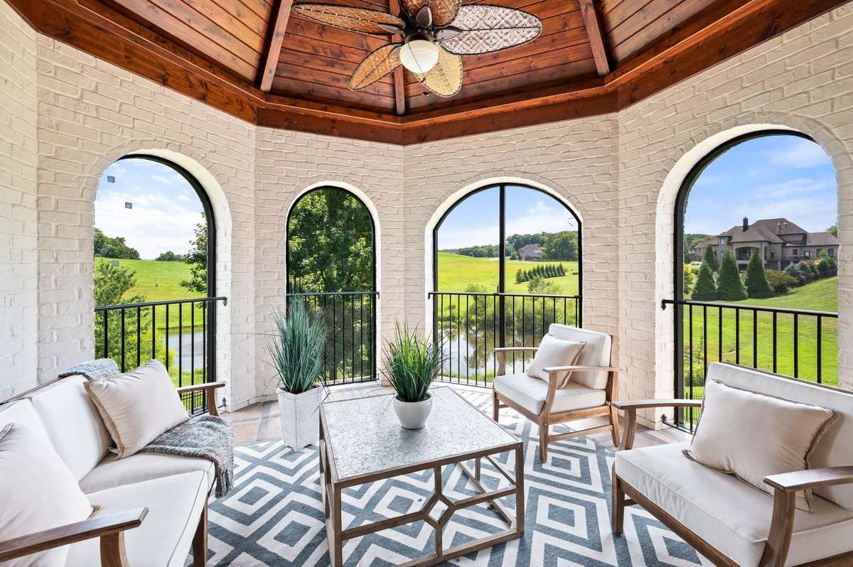 And just outside of the breakfast room is a perfect place to have morning coffee or evening drinks and take in that fantastic view!